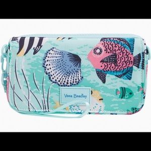 Vera Bradley Paisley Fish RFID Crossbody